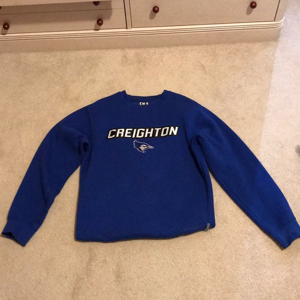 Blue Creighton crewneck